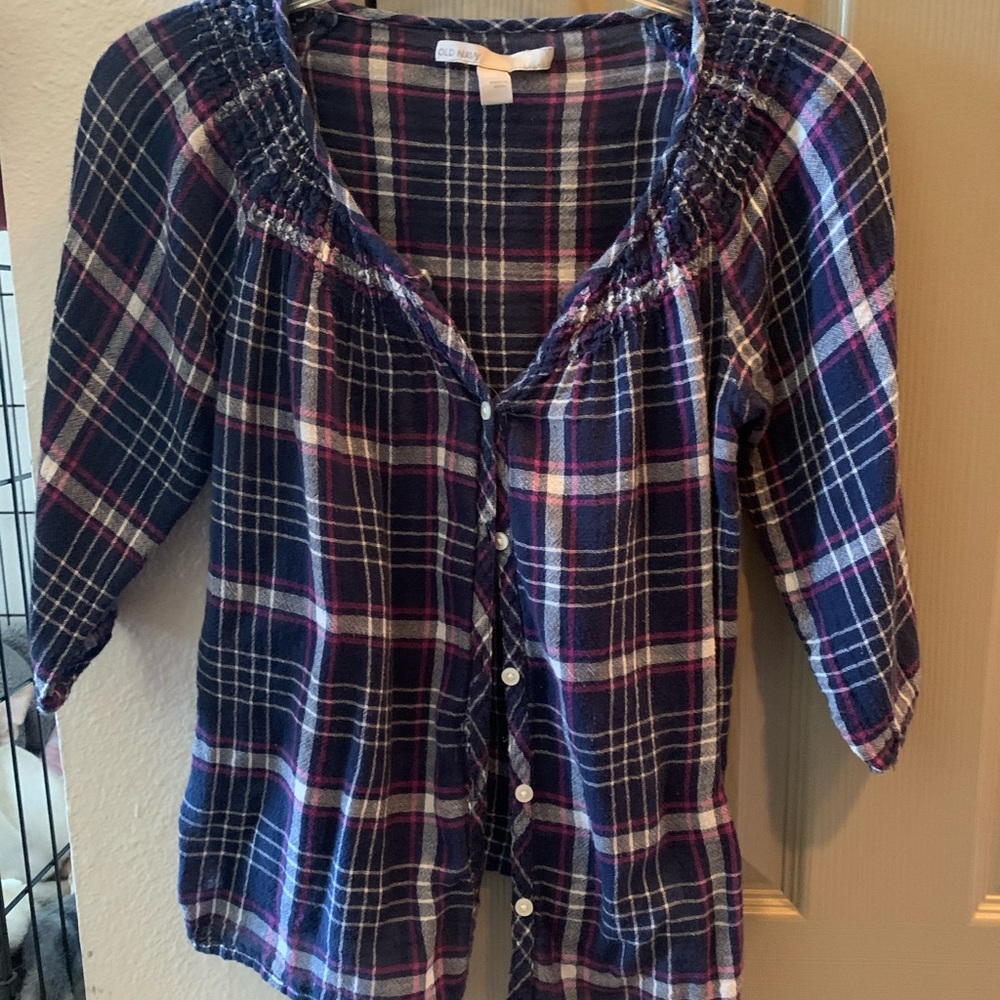 Plaid button down
